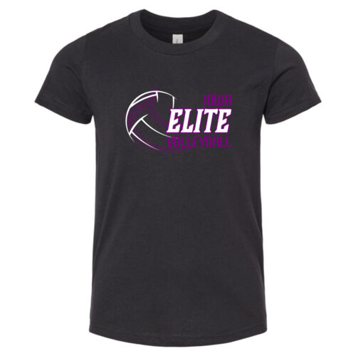 Youth CVC Unisex Jersey Tee - Black Thumbnail