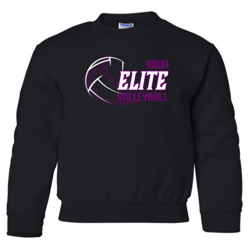 Heavy Blend Youth Crewneck Sweatshirt - Black Thumbnail