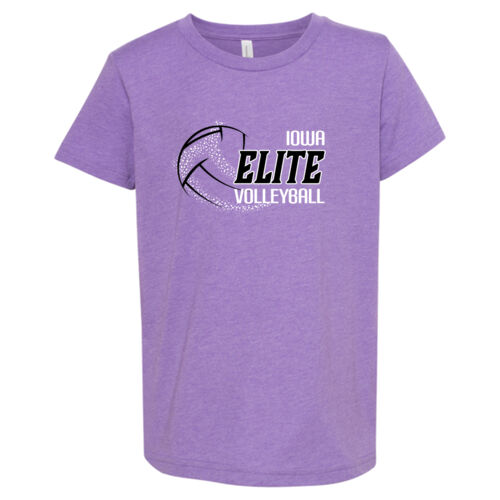 Youth CVC Unisex Jersey Tee - Purple Thumbnail